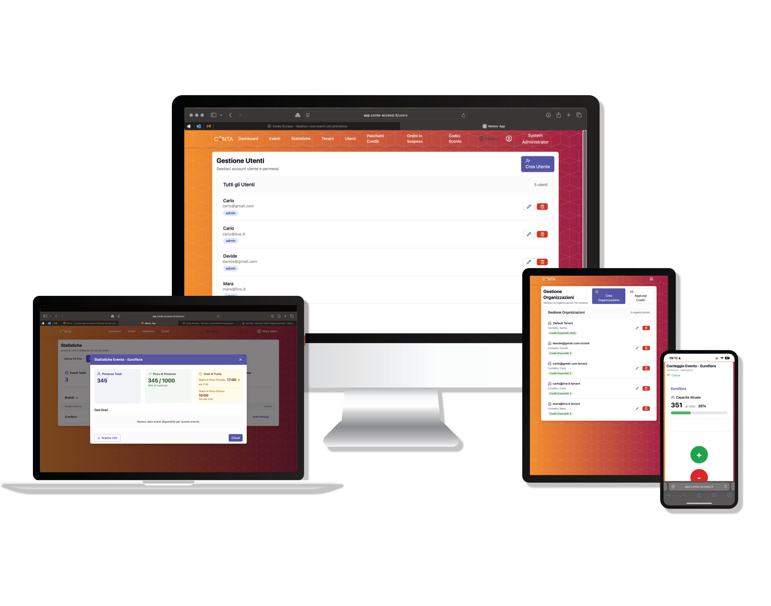 Conta App Interface